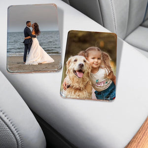 Custom Photo Car Visor Clip, Sun Visor Clip, Personalized Photo Car Decoration, Unique Car Gift for Dad Mom, Father's Day Gifts for Him