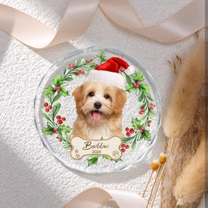 Personalized Dog memorial gift, Pet Ornament with Photo, Custom Photo Ornament, Custom Dog Christmas Ornament, Photo Gift for pet lover