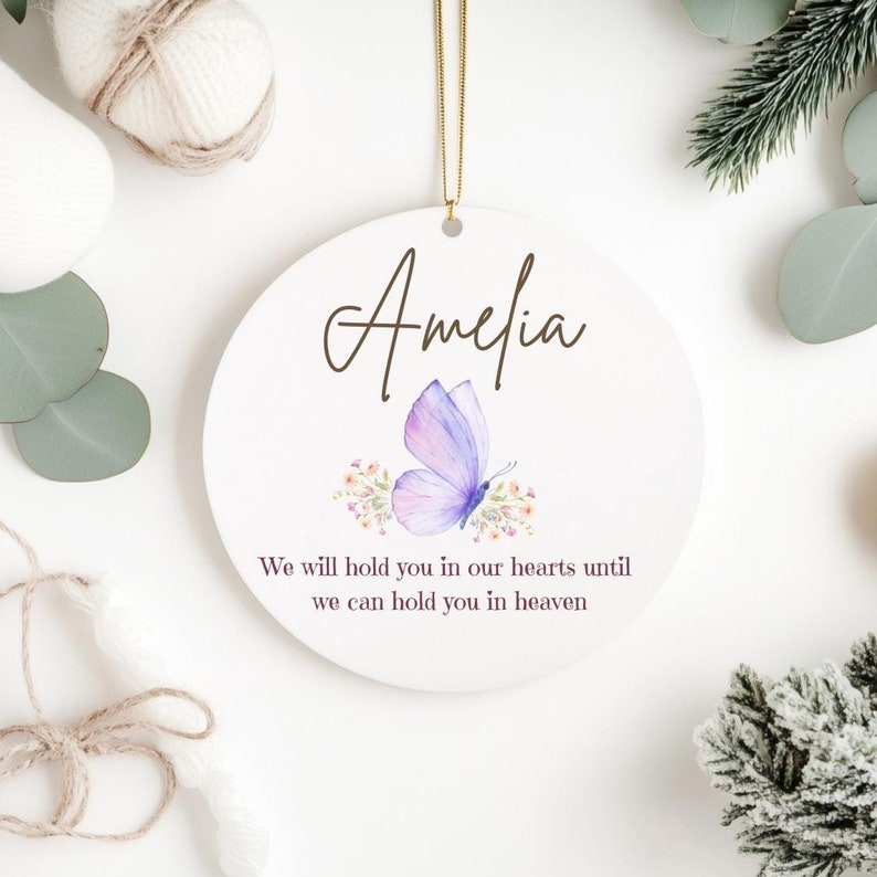Personalized Angel Baby Ornament: Memorial Keepsake, Child Loss Sympathy Gift