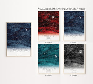 Custom Star Map, Night Sky Print, Sky Map, Wedding Gift, Constellation Map, First Anniversary Gift, Personalized Star Map, Print Only