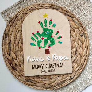 Christmas Gift for Grandma | Handprint Memory | Personalized Gift For Nanny | Nana gift from kids | Gift for grandparents | grammy aunt gift