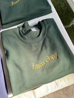 Ham Chơi Embroidered Crewneck Sweater: Vietnamese Fun Gift