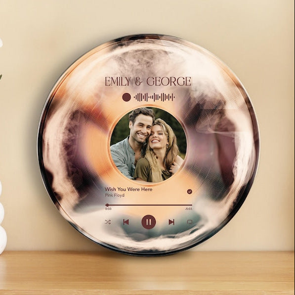 Personalized Vinyl Record with Photo, Custom Vinyl Record, Anniversary Gift for Husband, Acrylic Song Plaque, Friends Gifts for Boyfriend