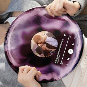 Personalized Vinyl Record with Photo, Custom Vinyl Record, Anniversary Gift for Husband, Acrylic Song Plaque, Friends Gifts for Boyfriend
