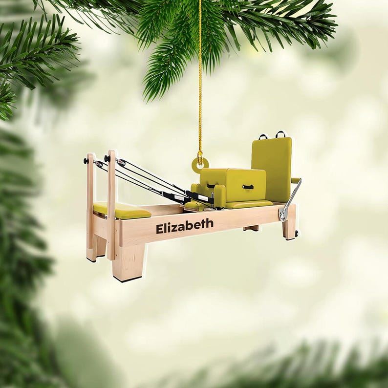 Personalized Pilates equipment Xmas Personalized Gift, Pilates equipment Christmas Ornament, Custom Shape Pilates Ornament, Pilates Ornament