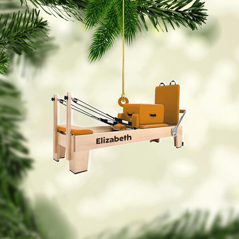 Personalized Pilates equipment Xmas Personalized Gift, Pilates equipment Christmas Ornament, Custom Shape Pilates Ornament, Pilates Ornament