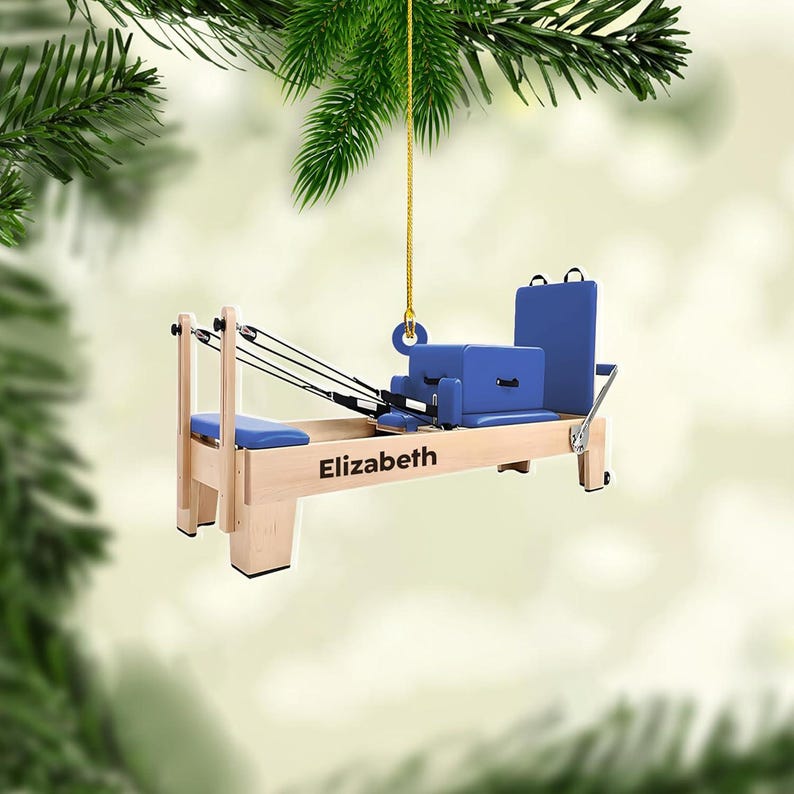 Personalized Pilates equipment Xmas Personalized Gift, Pilates equipment Christmas Ornament, Custom Shape Pilates Ornament, Pilates Ornament