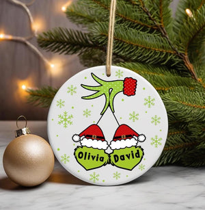 Personalized Family Christmas Ornament, Custom Family Members Ornament Christmas Tree Decoration