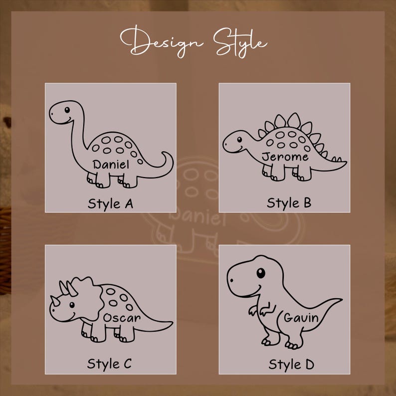 Personalized Dinosaur Name Night Light,Children's Bedside Lamps,Wooden Nursery Decorations,Kids Birthday Gifts,Christmas Gifts for Baby