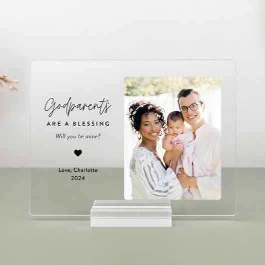 Personalized Godparents Gift / Proposal, Godmother Godfather Thank You Gift / Proposal, Christian Gift