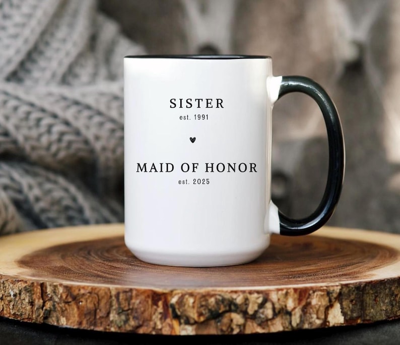 Bridal Party Mug Maid of Honor Proposal Maid of Honor Gift Wedding Party Gift Personalized Wedding Gifts Personalized Bridal Party Gift