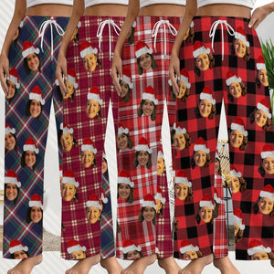 Custom Pajama Pants Photo Print Long Pajama Pants for Women/Mens/grandpa/dog lover,Custom Family Pjs Bottom Christmas Gift for family party
