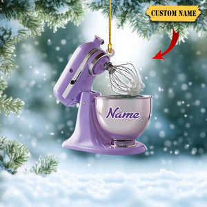 Personalized Baking Mixer Christmas Ornament: Baker Gift