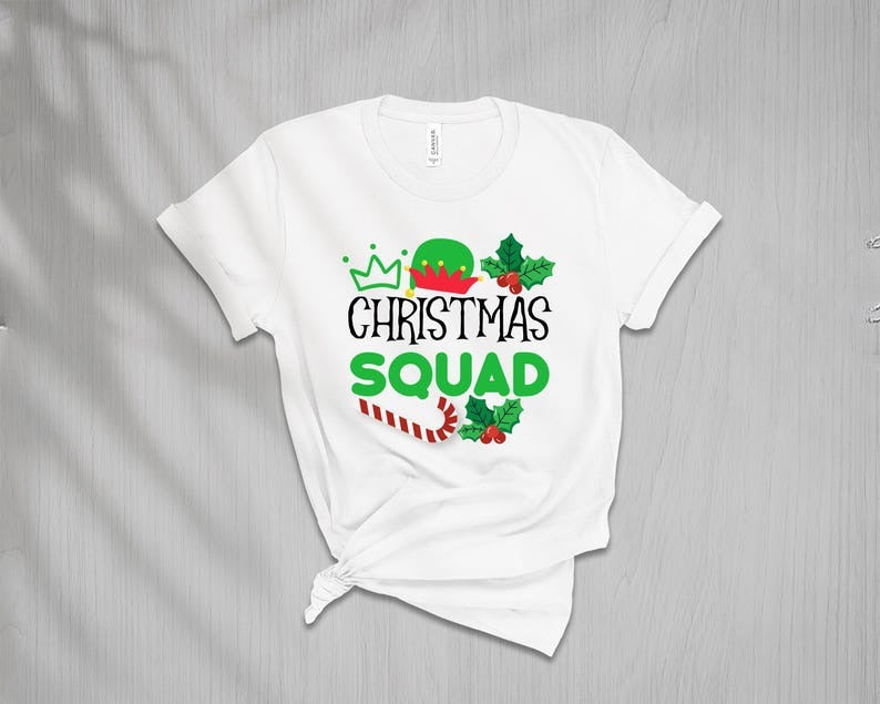 Matching Family Christmas Squad T-Shirts, Custom Christmas Tee, Family Christmas Squad Shirt for Women Men, Christmas Squad Tshirt 2025