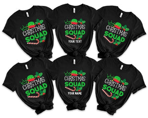 Matching Family Christmas Squad T-Shirts, Custom Christmas Tee, Family Christmas Squad Shirt for Women Men, Christmas Squad Tshirt 2025