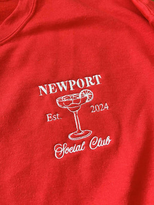 Custom Embroidered Bachelorette Party Sweatshirt, Bridal Shower Gift, Left Pocket Embroidery, Bridesmaid Gift, Girls Club Sweater il_794xN.6495395603_hgf6.jpg