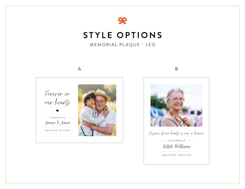 Personalized LED Memorial Plaque, In Loving Memory, Personalized Memorial Gift, Sympathy Gift, Bereavement Gift, Funeral Sign