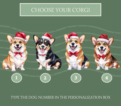 Corgi Christmas Sweatshirt Personalized Corgi Shirt Christmas Trees Sweater Dogs Holiday Crewneck Corgi Mom Christmas Gift Corgi Dog Lovers