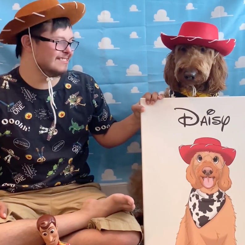 Custom Cartoon Pet Portrait | Cat, Dog, Horse, Rabbit Portrait From Photo | Cartoon Style | Custom Gift | Digital Prints | Illustration Art