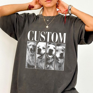 Custom Pets Photo Shirt, Custom Pets Shirt, Custom Cat Dog Shirt, Personalized Pet Shirt, Bootleg Shirt, Dog Remembrance Gift