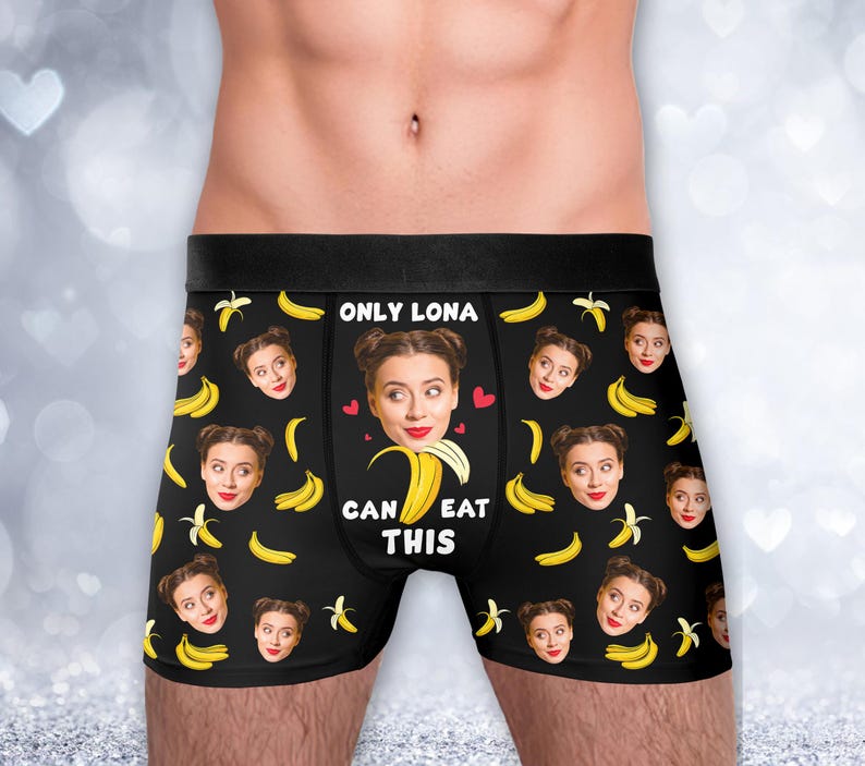 Custom Face Boxers for Husband, Personalized Face Underwear, Boxers with Face, Funny Underwear With Face, Valentine Gifts For Him/Husband