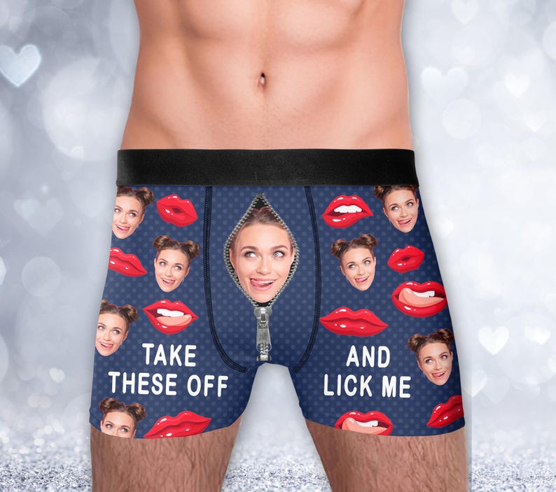 Custom Face Boxers for Husband, Personalized Face Underwear, Boxers with Face, Funny Underwear With Face, Valentine Gifts For Him/Husband