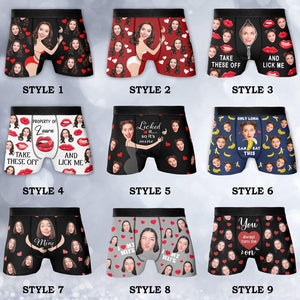 Custom Face Boxers for Husband, Personalized Face Underwear, Boxers with Face, Funny Underwear With Face, Valentine Gifts For Him/Husband