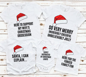 Santa Family Chistimas Pajamas Sarcastic Matching Family Pajamas Christmas Matching Family Pyjamas Snarky Holiday Pajamas Group Matching PJs