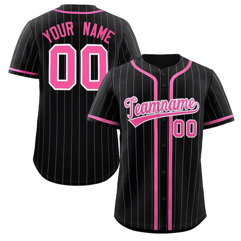 Personalized Team Name Number Logo Pinstripe Baseball Jersey, Custom Stripe Baseball Jersey, Baseball Jersey Uniform Baseball Fans Shirt