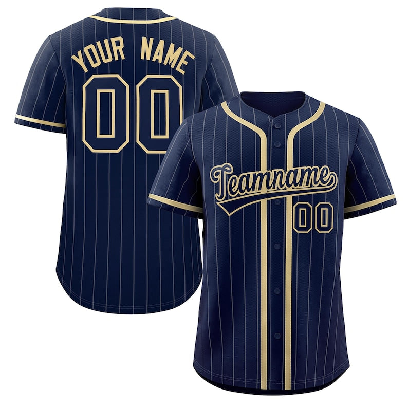 Personalized Team Name Number Logo Pinstripe Baseball Jersey, Custom Stripe Baseball Jersey, Baseball Jersey Uniform Baseball Fans Shirt