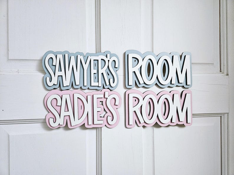 Kids Door Sign | Name Sign For Door | Nursery Door Sign | Kids Room Sign | Playroom sign | Nursery sign