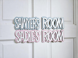 Kids Door Sign | Name Sign For Door | Nursery Door Sign | Kids Room Sign | Playroom sign | Nursery sign
