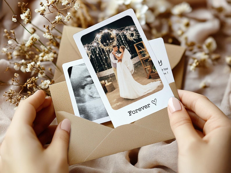 Custom Photo Wallet Card, Boyfriend Gifts for Couples, Personalized Picture Wallet Insert, Anniversary Photo Gift, Photo Love Note Card