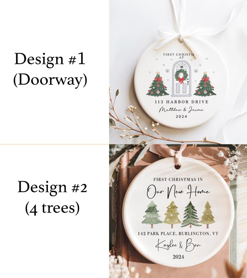 New Home Ornament Personalized - Our New Home Ornament 2025 - New House Christmas Ornament -Housewarming Gift