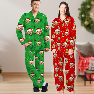 Custom Face Family Christmas Pajamas: Personalized Pet Photo Matching Pajama Set