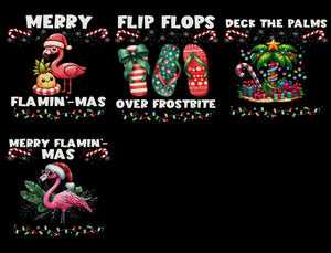 Matching Family Pajamas Shirts, Christmas Pajamas Tshirt, Tropical Christmas Family Pajamas Tee, Christmas on beach Shirt, Christmas Shirts