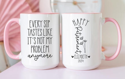 Custom Retirement Gift For Women, Funny Retirement Mug, Funny Retirement Gifts, Custom Retired Gift, Happy Retirement Mug, Funny Retired Mug