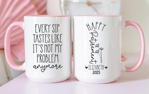 Custom Retirement Gift For Women, Funny Retirement Mug, Funny Retirement Gifts, Custom Retired Gift, Happy Retirement Mug, Funny Retired Mug