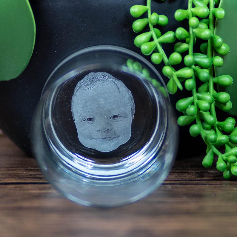 Personalized Whiskey Glass - Handwriting Gift for Him - Anniversary Birthday Christmas Base Etch