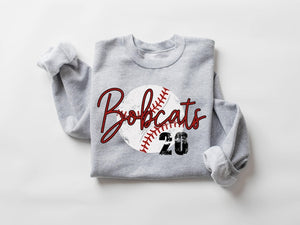 Personalized Baseball Sweatshirt, Baseball Team Name & Number Shirt, Game Day Shirt, Custom Baseball Team Shirt, Baseball Jersey Number
