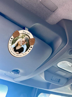 Personalized Valentine's Day Gift For Him, Custom Photo Car Visor Clip, Boyfriend Husband Gifts, Custom Drive Safe Sun Visor Picture Clip