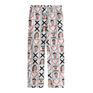 Personalized Pajamas Pants For Men Women, Custom Pajamas With Photo Dog Cat Photo, Customized Pjs Bottoms Gift For Couple, Valentines Gifts