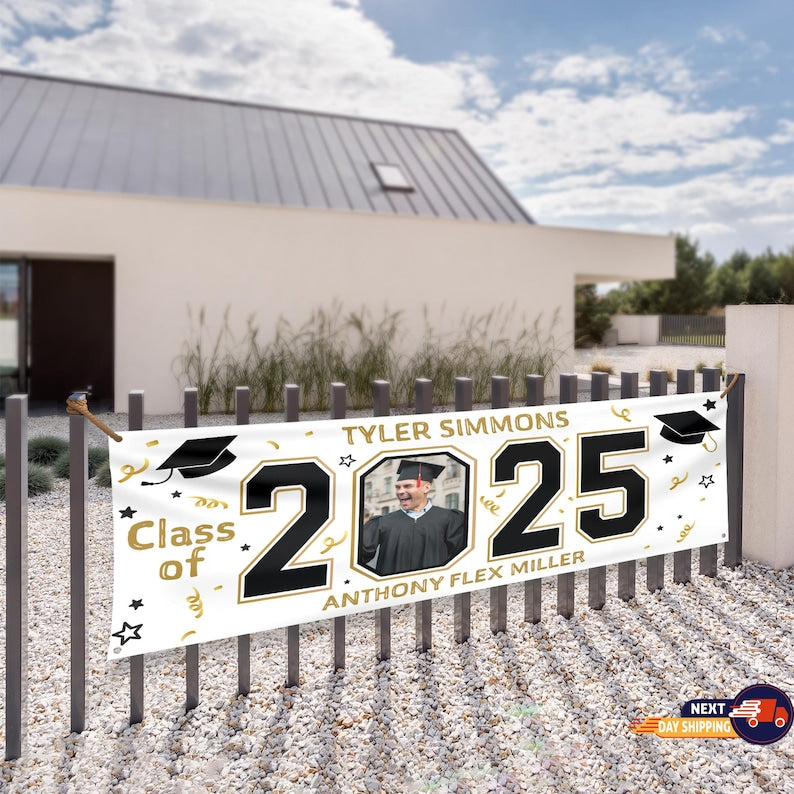 Personalized Graduation Banner, Graduation Announcement, Personalized Gift, Graduation Party, Graduation Decoration, Class Of 2025