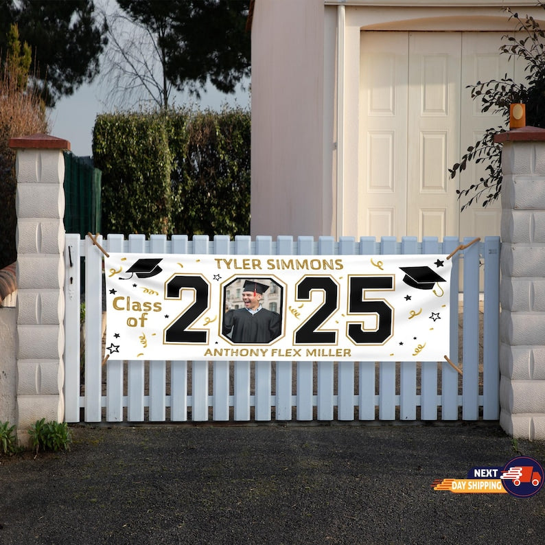 Personalized Graduation Banner, Graduation Announcement, Personalized Gift, Graduation Party, Graduation Decoration, Class Of 2025