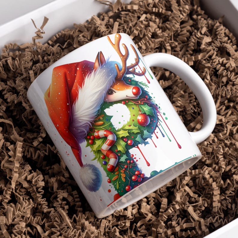 Christmas Mug Designs: Alpha Doodle A-Z Letters, Christmas Gift, Gift For Kid, Son, Daughter, Mom, Dad, Grandma, Grandpa