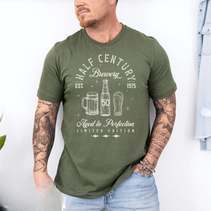 50th Birthday Shirt for Him, 1975 Vintage Birthday TShirt, Beer Lover Birthday Tee, Mens 50th Birthday T-Shirt, Funny 50th Gift for Husband