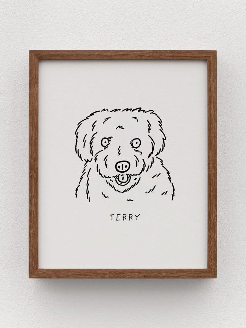 Custom Ugly Dog Portrait Dog Art Custom Pet Portrait Pet Parent Gift Pet Portrait Custom Art Custom Dog Pet Memorial Gift Pet Art