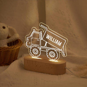 Cartoon Truck Night Lights,Boys Lamp,Construction Truck Gift,Nursery Decor Lamp,Birthday Gifts for Boys,Bedroom Light,Lights for Boys