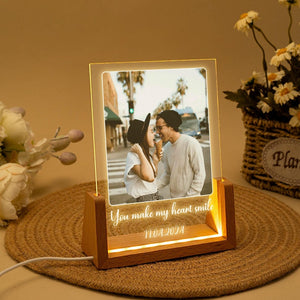 Peronalized Photo Night Light, Custom Photo Collage Frame Lamp, Wedding Gift for Couple, Gift for Mom, Valentines Day Gift, Anniversary Gift