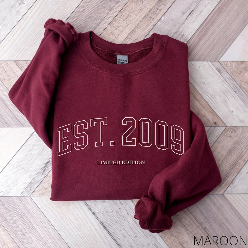 16th Birthday Sweatshirt For Her, 16th Birthday Gift For Girl, Sweet 16 Gifts For Daughter, Cute 2009 Sweater, Sixteen Birthday Party Shirts